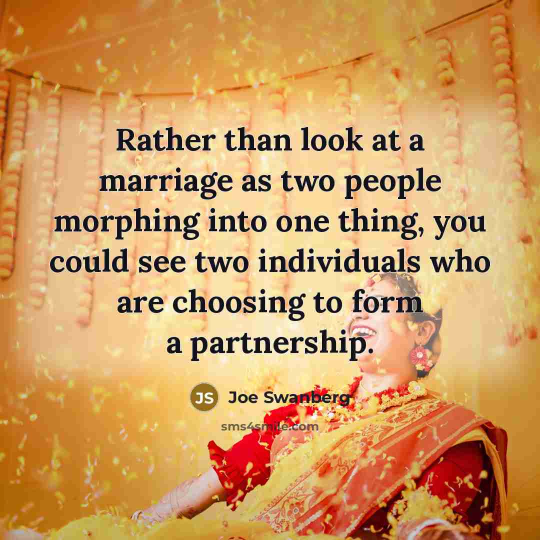 “Rather than look at a marriage as two people morphing…” quote by Joe Swanberg
