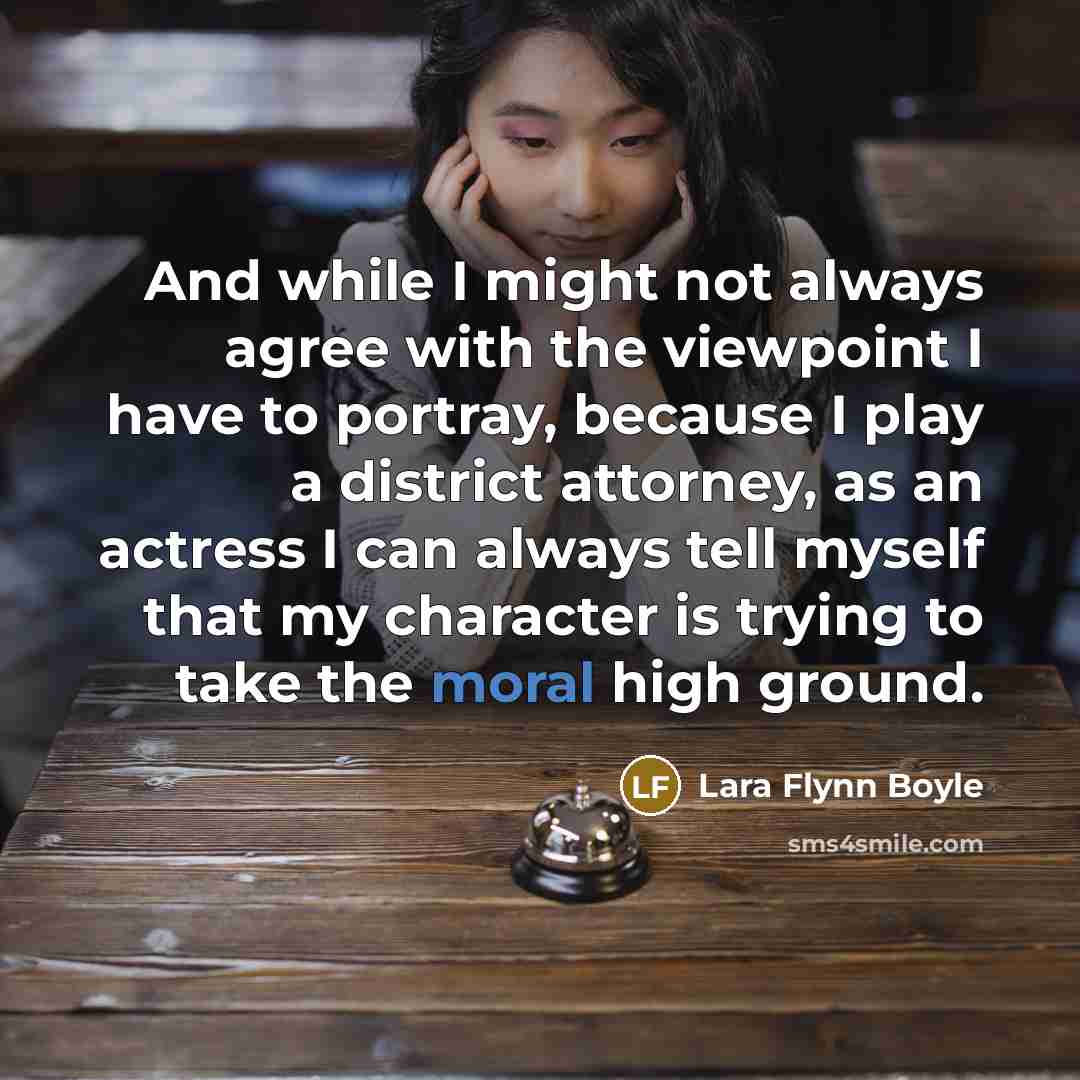 “And while I might not always agree with the viewpoint…” quote by Lara Flynn Boyle