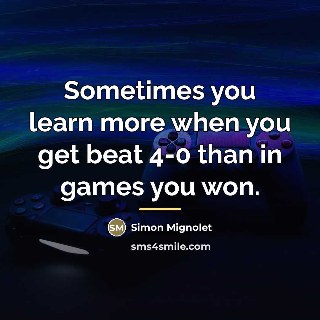 “Sometimes you learn more when you get beat 4-0 than…” quote by Simon Mignolet