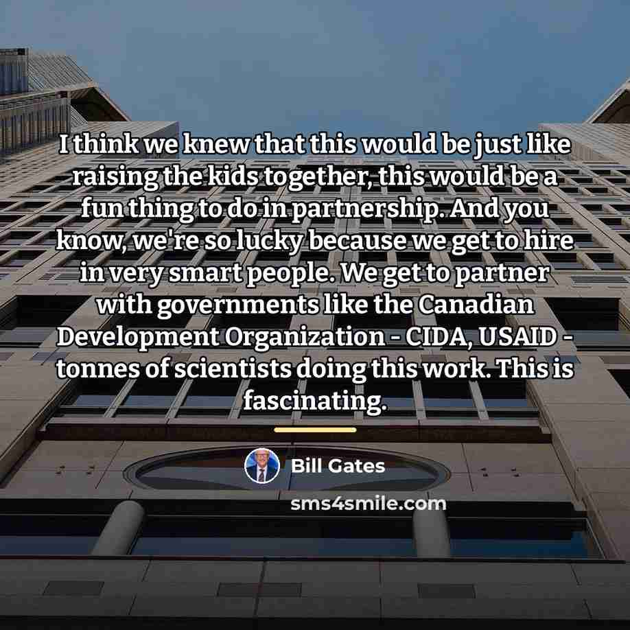 “I think we knew that this would be just like…” quote by Bill Gates