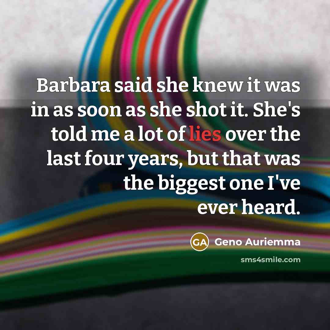 “Barbara said she knew it was in as soon as…” quote by Geno Auriemma