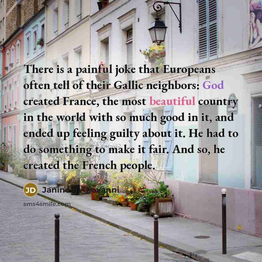 “There is a painful joke that Europeans often tell of…” quote by Janine di Giovanni