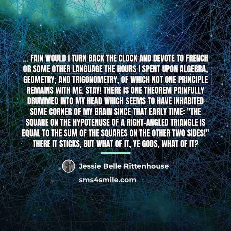“... fain would I turn back the clock and devote…” quote by Jessie Belle Rittenhouse