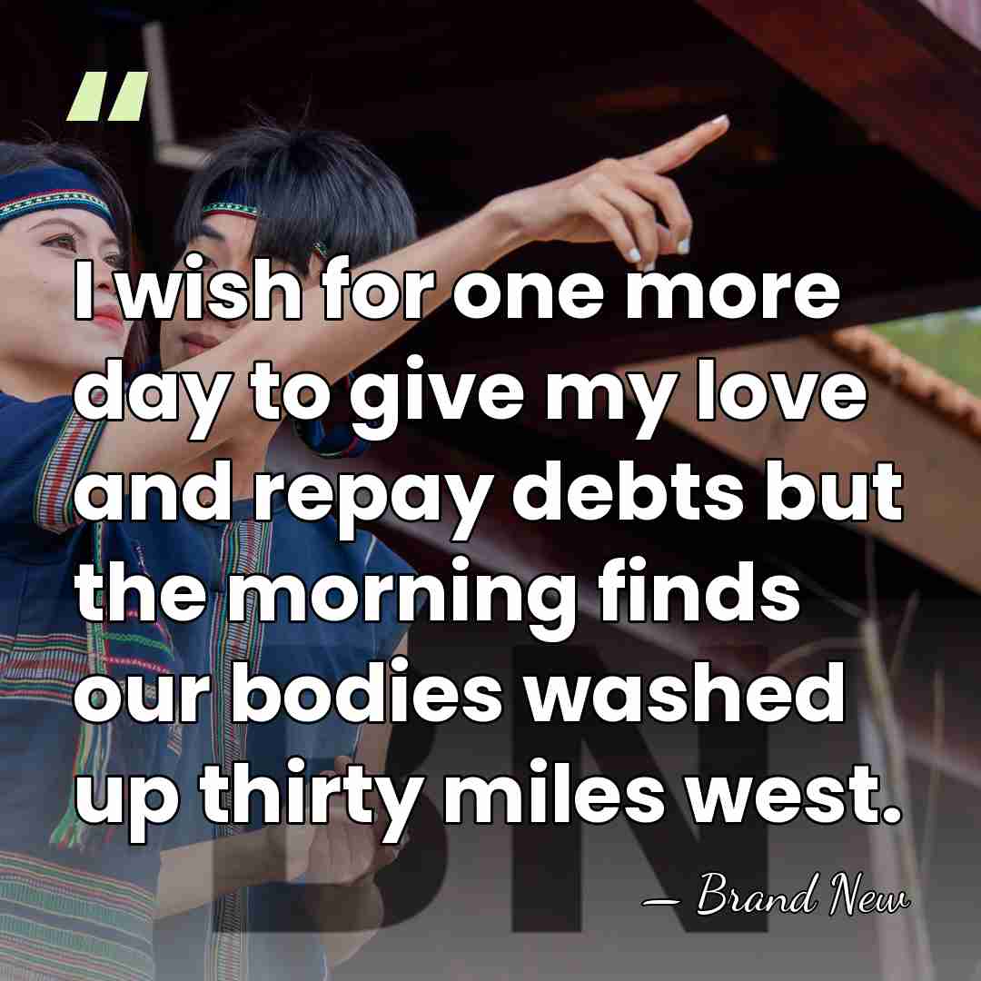 I wish for one more day to give my love and repay&hellip; - Brand New