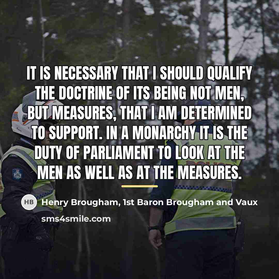 “It is necessary that I should qualify the doctrine of…” quote by Henry Brougham, 1st Baron Brougham and Vaux