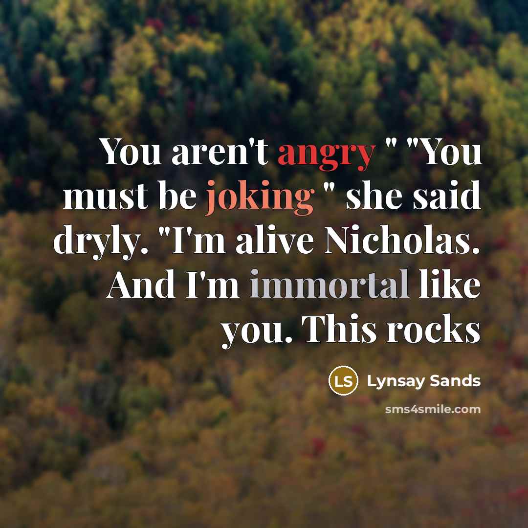“You aren't angry " "You must be joking " she…” quote by Lynsay Sands