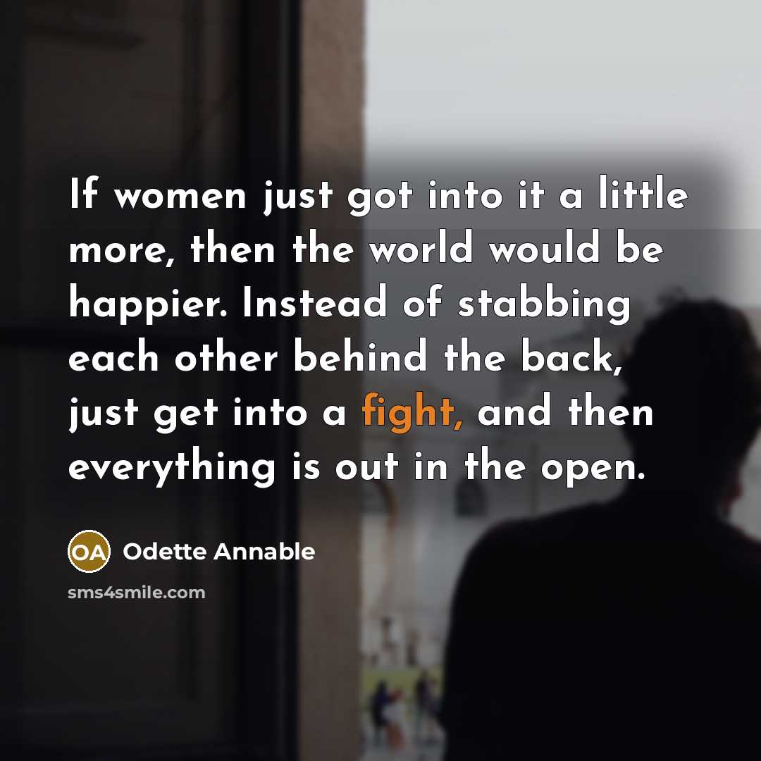 “If women just got into it a little more, then…” quote by Odette Annable