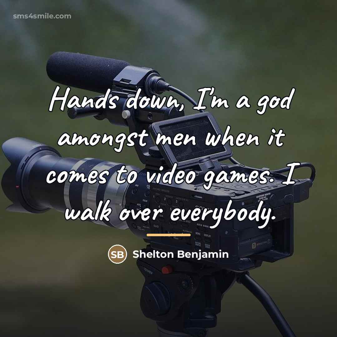 “Hands down, I'm a god amongst men when it comes…” quote by Shelton Benjamin
