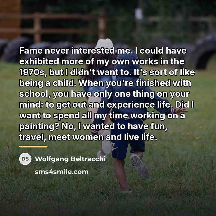 “Fame never interested me. I could have exhibited more of…” quote by Wolfgang Beltracchi