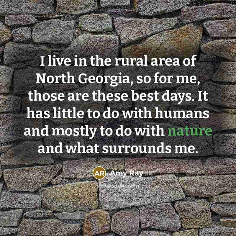 “I live in the rural area of North Georgia, so…” quote by Amy Ray
