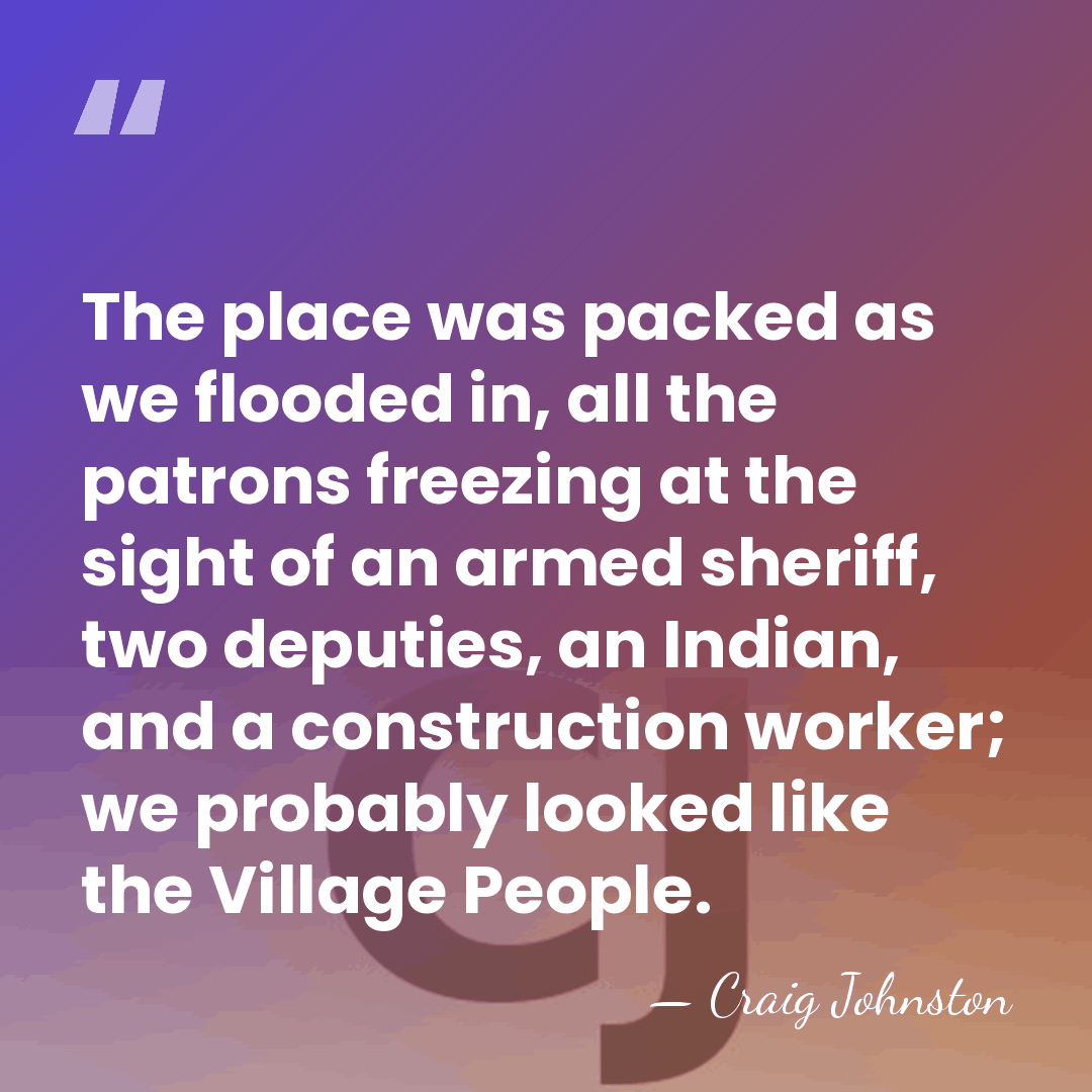 The place was packed as we flooded in, all the patrons freezing&hellip; - Craig Johnston
