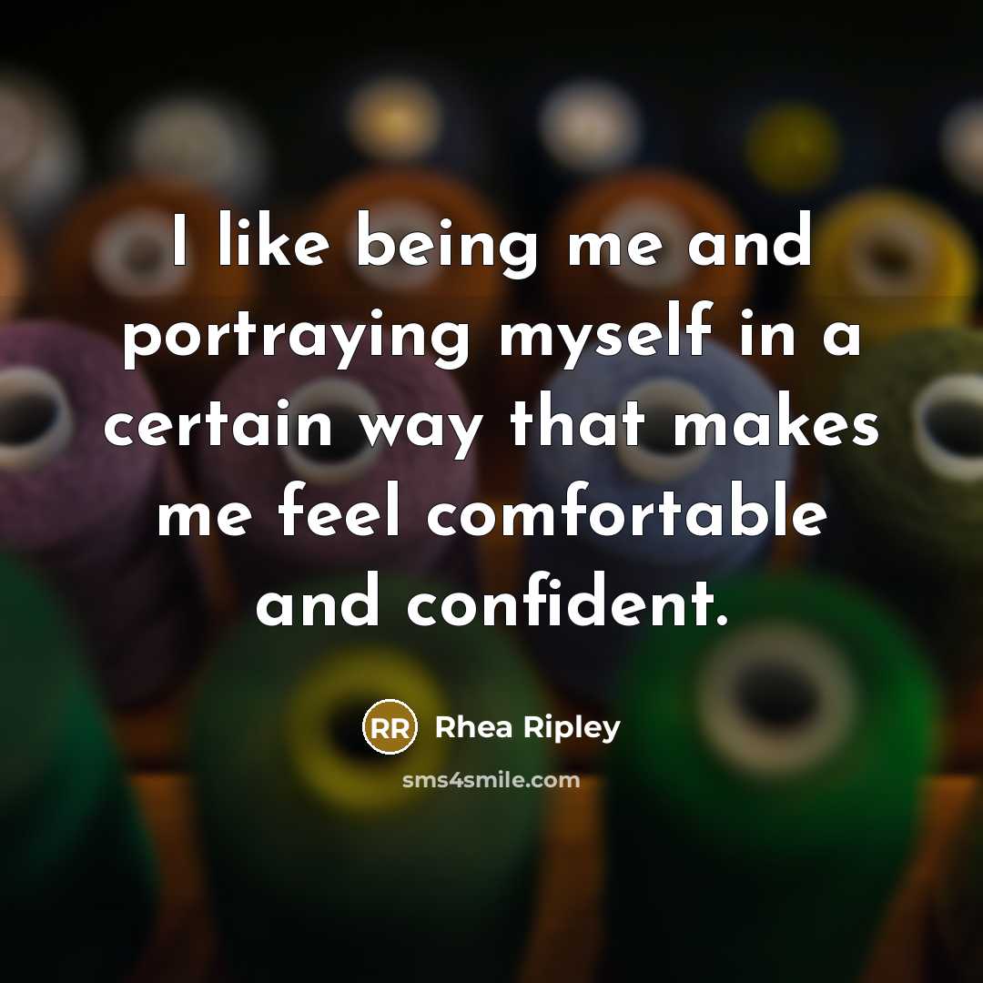 “I like being me and portraying myself in a certain…” quote by Rhea Ripley