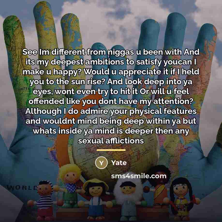 “See Im different from niggas u been with And its…” quote by Yate