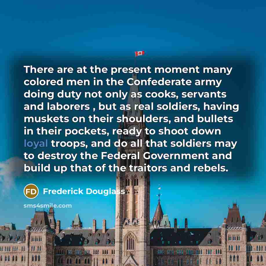 “There are at the present moment many colored men in…” quote by Frederick Douglass