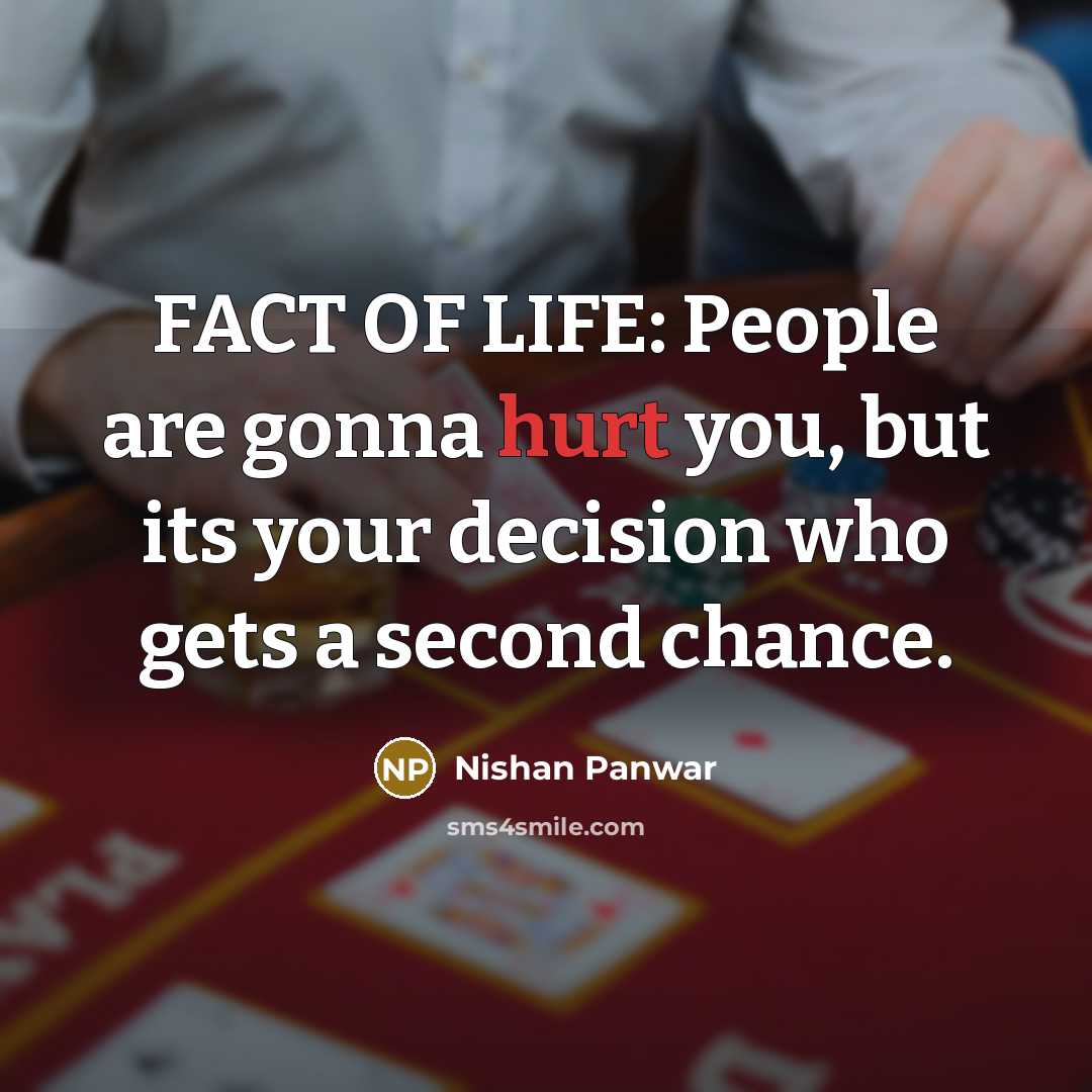 “FACT OF LIFE: People are gonna hurt you, but its…” quote by Nishan Panwar