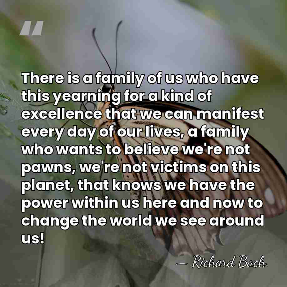 There is a family of us who have this yearning for a&hellip; - Richard Bach
