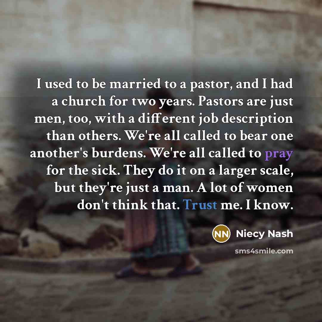 “I used to be married to a pastor, and I…” quote by Niecy Nash