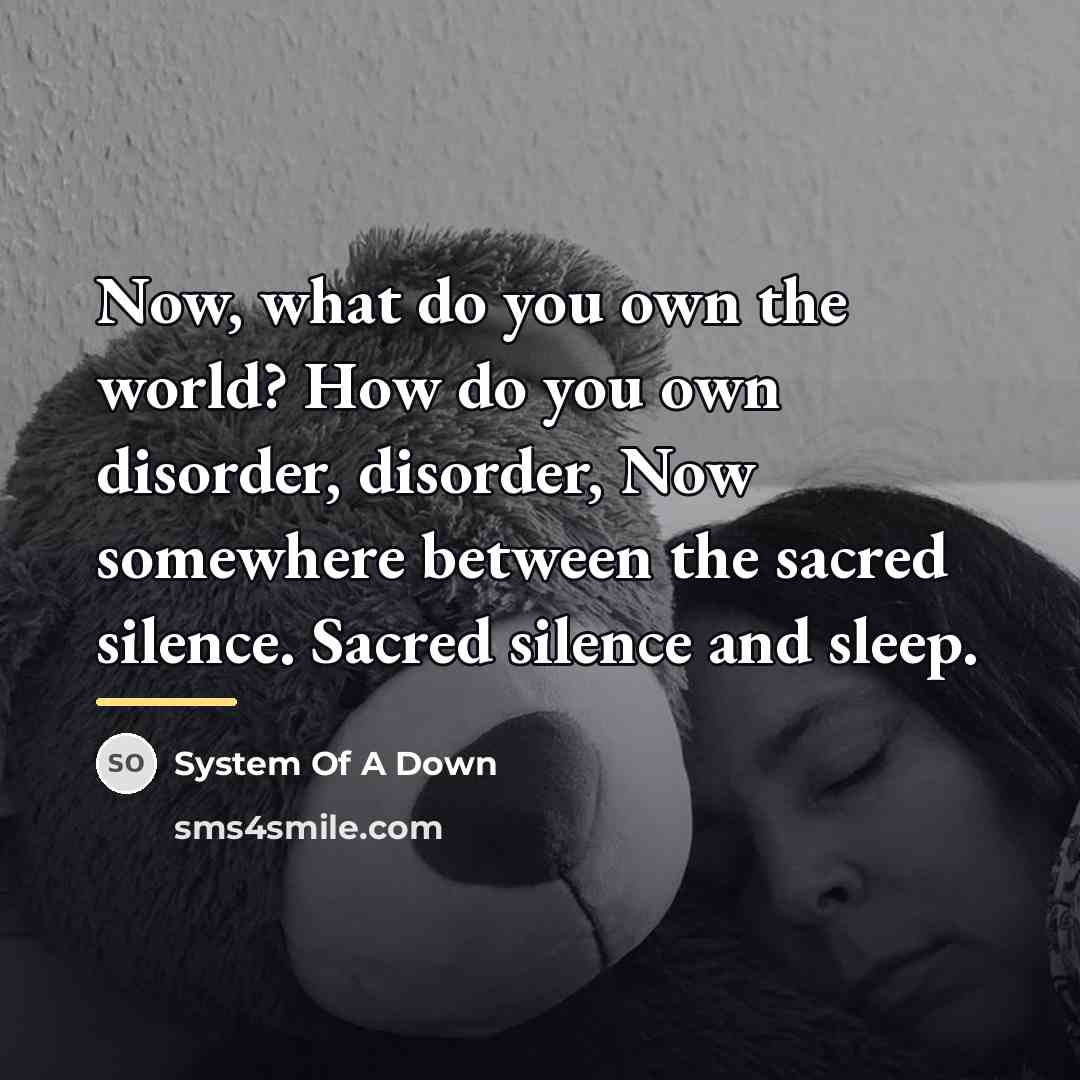 “Now, what do you own the world? How do you…” quote by System Of A Down