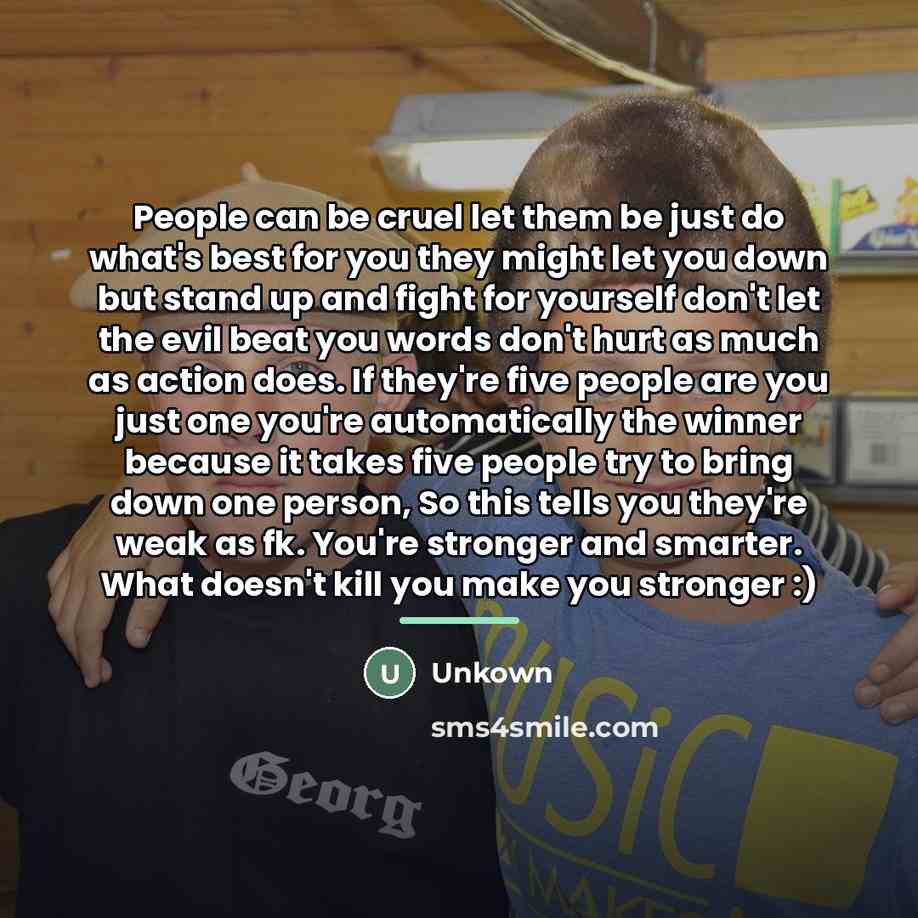 “People can be cruel let them be just do what's…” quote by Unkown