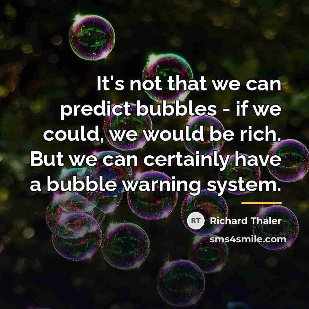 “It's not that we can predict bubbles - if we…” quote by Richard Thaler