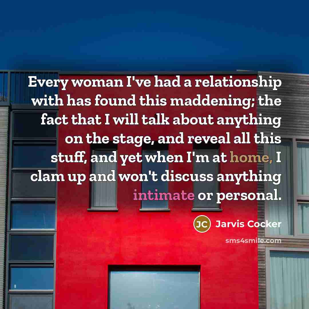 “Every woman I've had a relationship with has found this…” quote by Jarvis Cocker