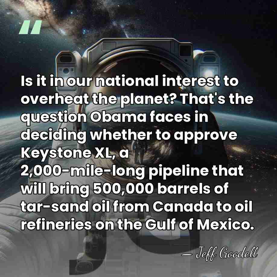 Is it in our national interest to overheat the planet? That's the&hellip; - Jeff Goodell