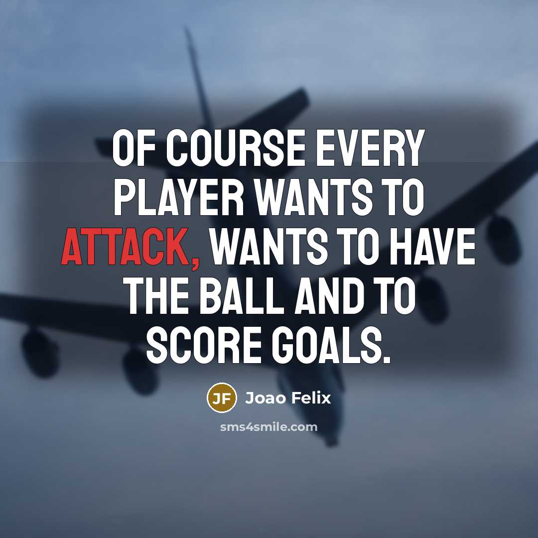 “Of course every player wants to attack, wants to have…” quote by Joao Felix