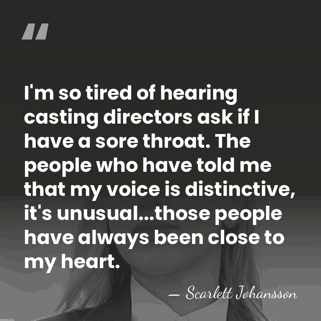 I'm so tired of hearing casting directors ask if I have a&hellip; - Scarlett Johansson