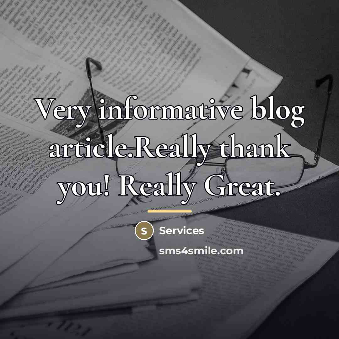 “Very informative blog article.Really thank you! Really Great.…” quote by Services