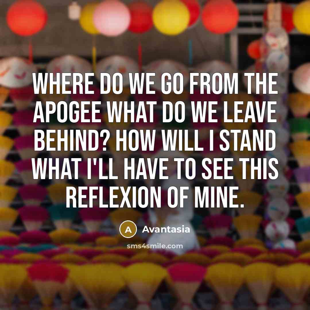 “Where do we go from the apogee what do we…” quote by Avantasia
