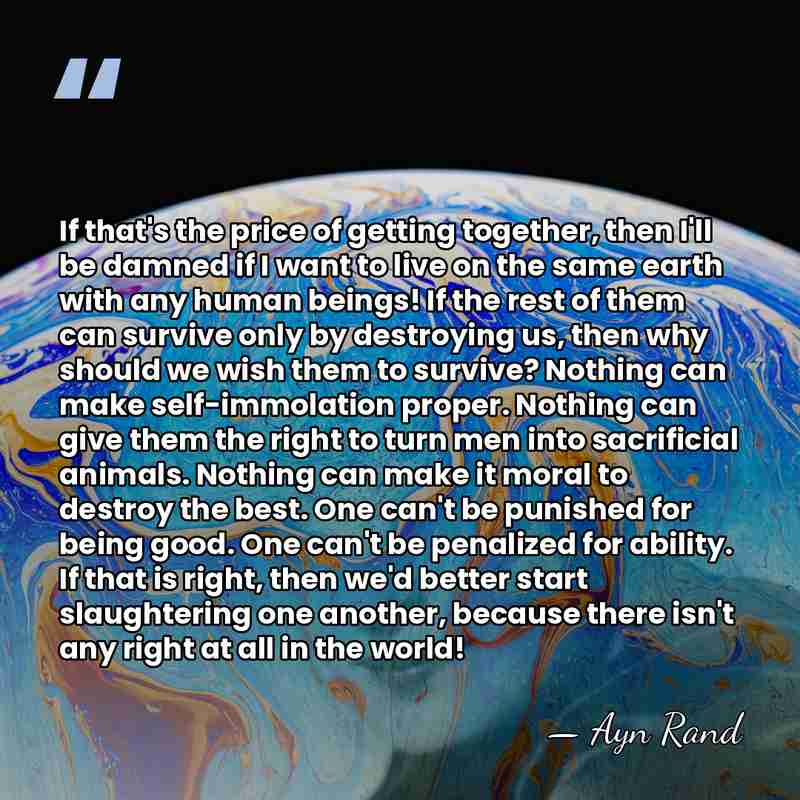 If that's the price of getting together, then I'll be damned if&hellip; - Ayn Rand