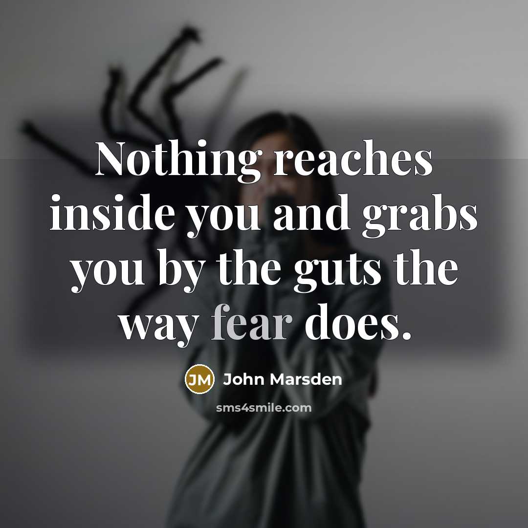 “Nothing reaches inside you and grabs you by the guts…” quote by John Marsden