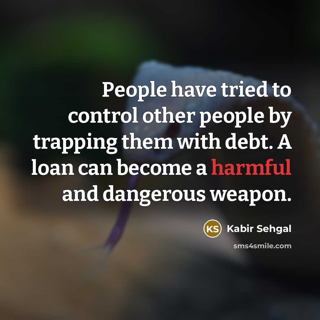 “People have tried to control other people by trapping them…” quote by Kabir Sehgal