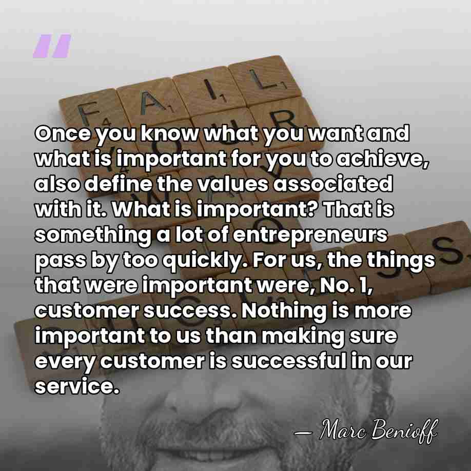 Once you know what you want and what is important for you&hellip; - Marc Benioff