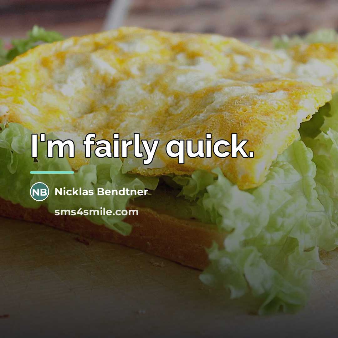 “I'm fairly quick.…” quote by Nicklas Bendtner