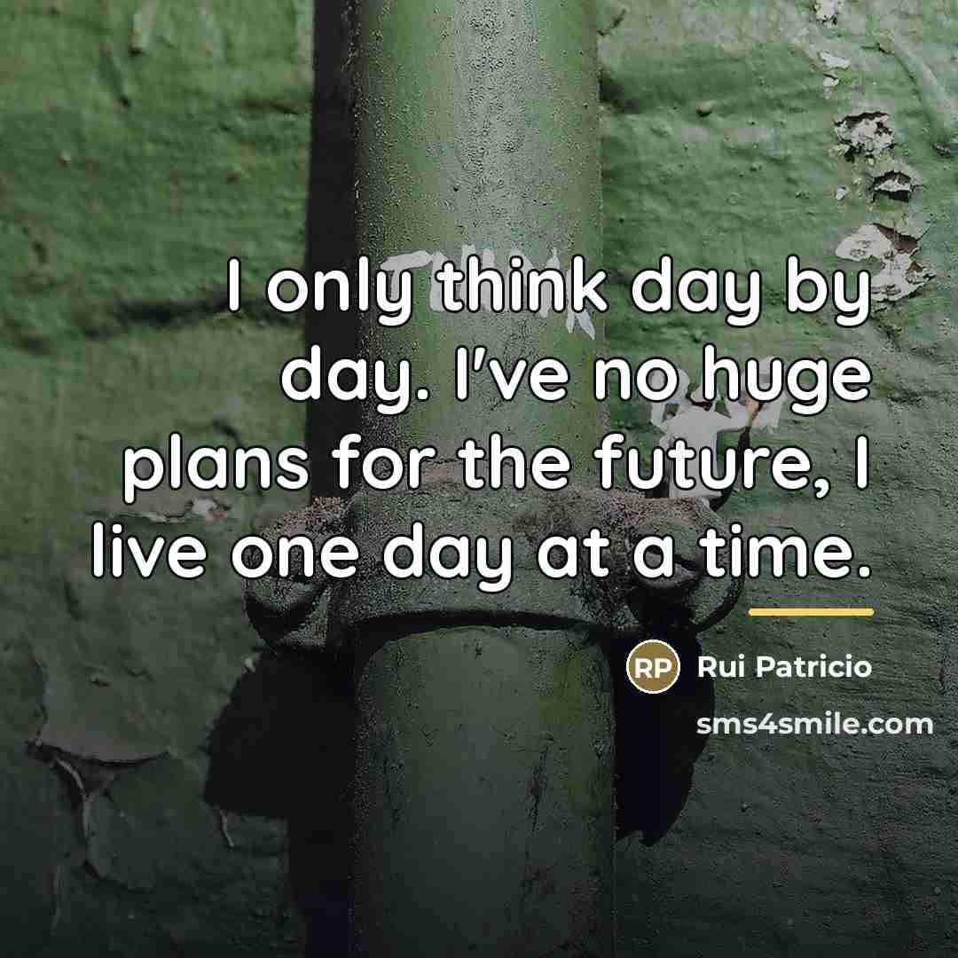 “I only think day by day. I've no huge plans…” quote by Rui Patricio