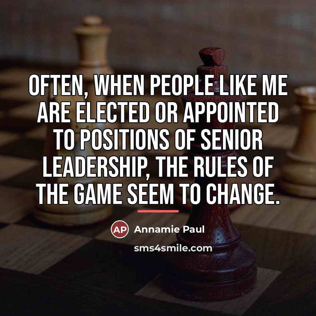 “Often, when people like me are elected or appointed to…” quote by Annamie Paul