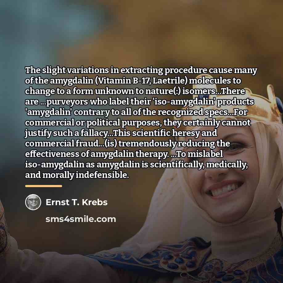 “The slight variations in extracting procedure cause many of the…” quote by Ernst T. Krebs