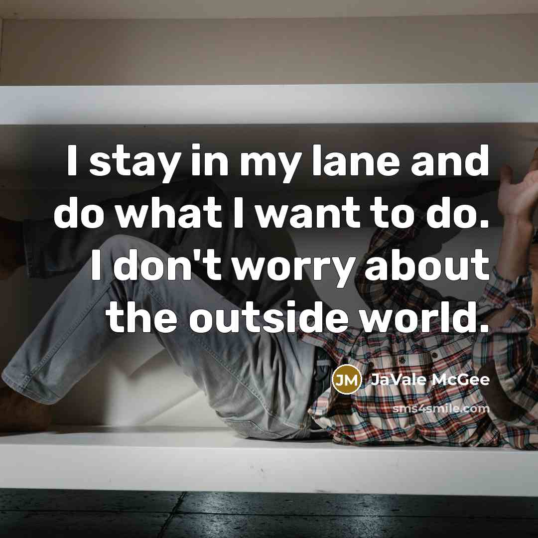 “I stay in my lane and do what I want…” quote by JaVale McGee