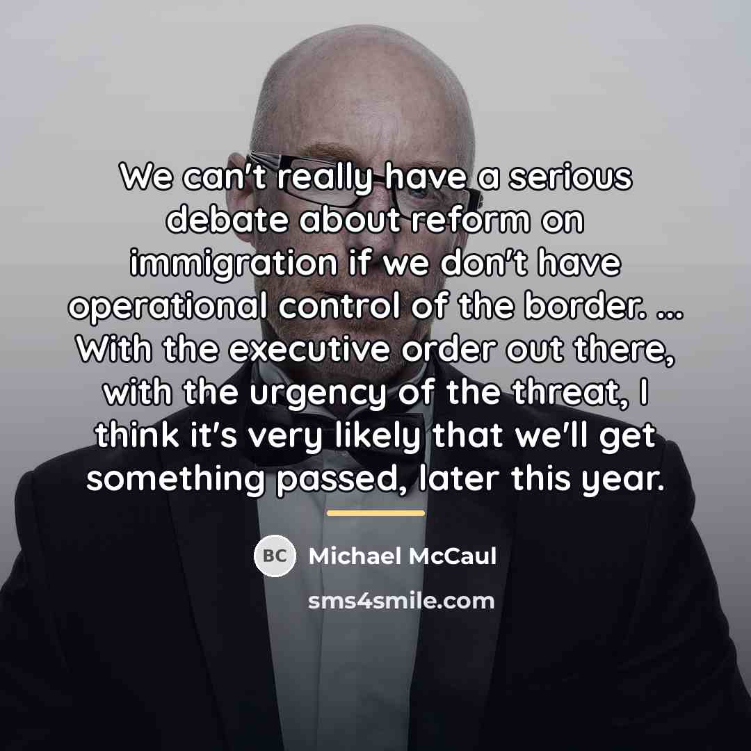 “We can't really have a serious debate about reform on…” quote by Michael McCaul