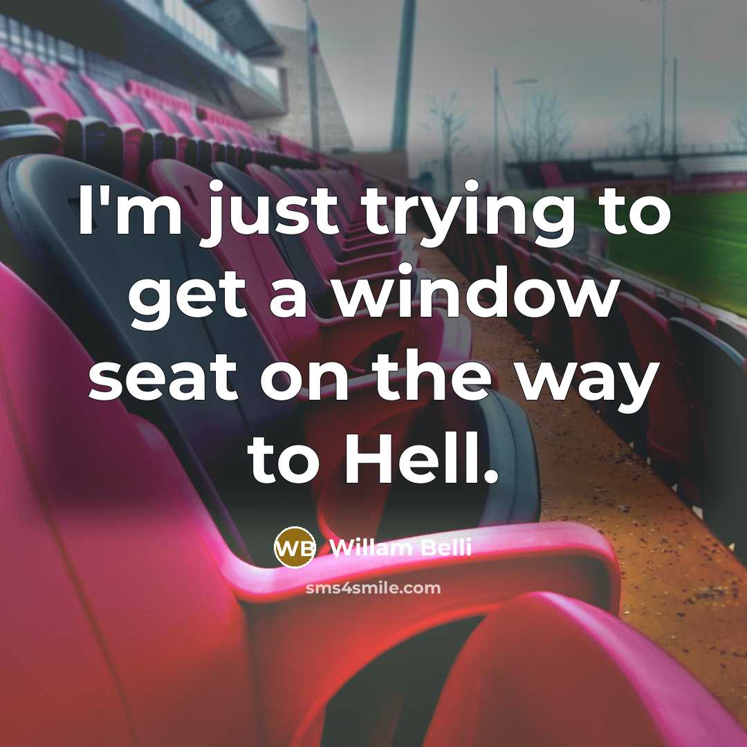 “I'm just trying to get a window seat on the…” quote by Willam Belli