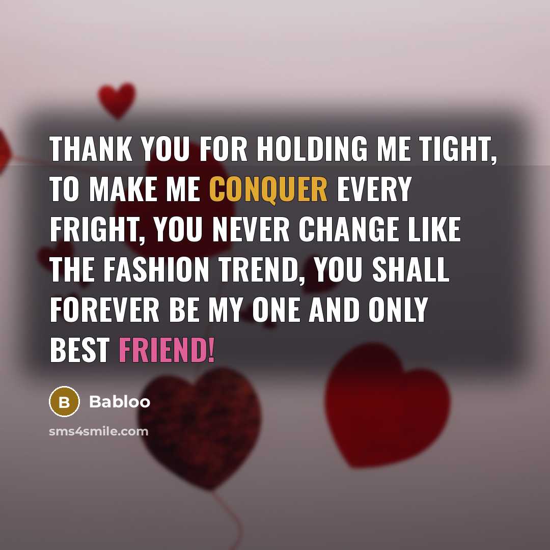 “Thank You For Holding Me Tight, To Make Me Conquer…” quote by Babloo