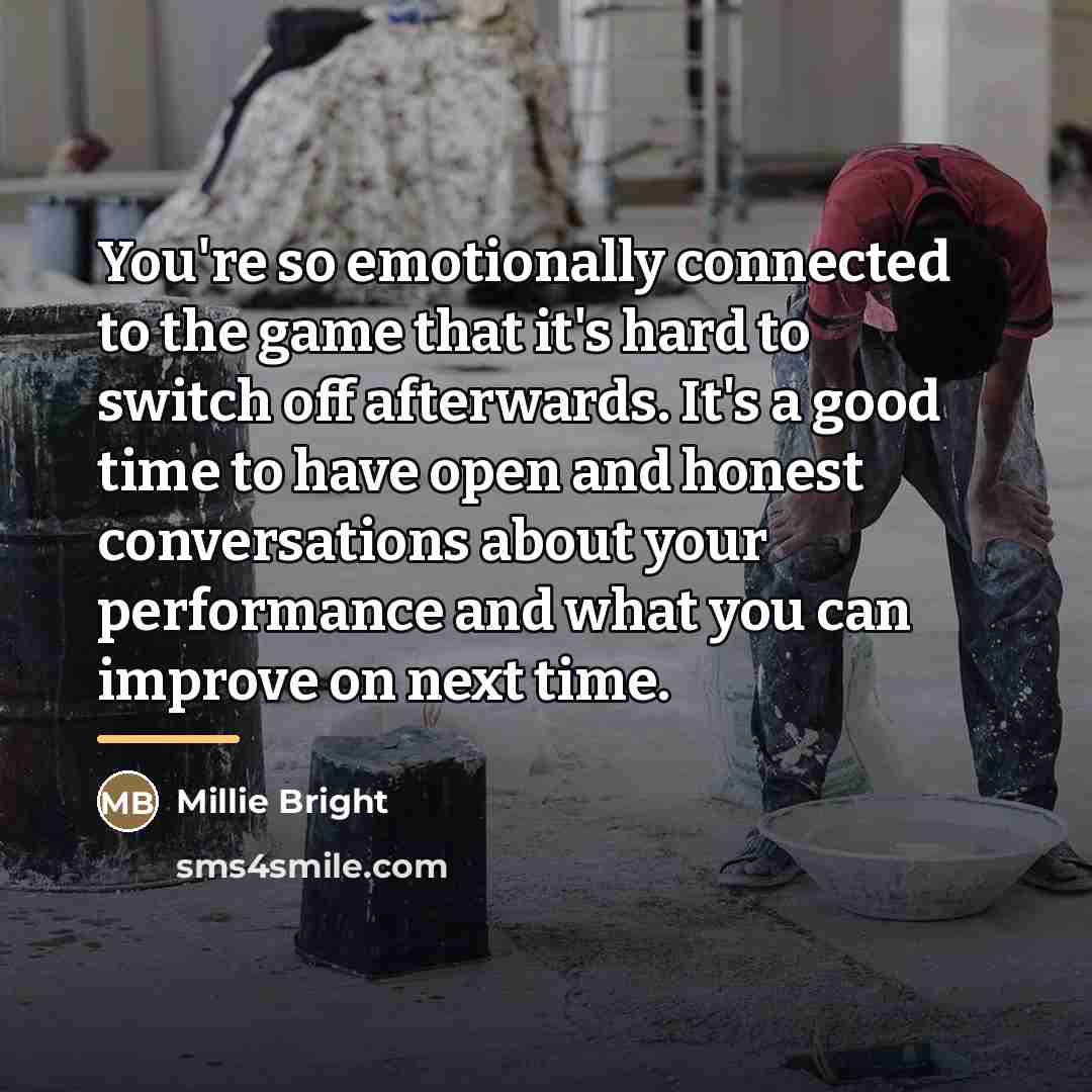 “You're so emotionally connected to the game that it's hard…” quote by Millie Bright