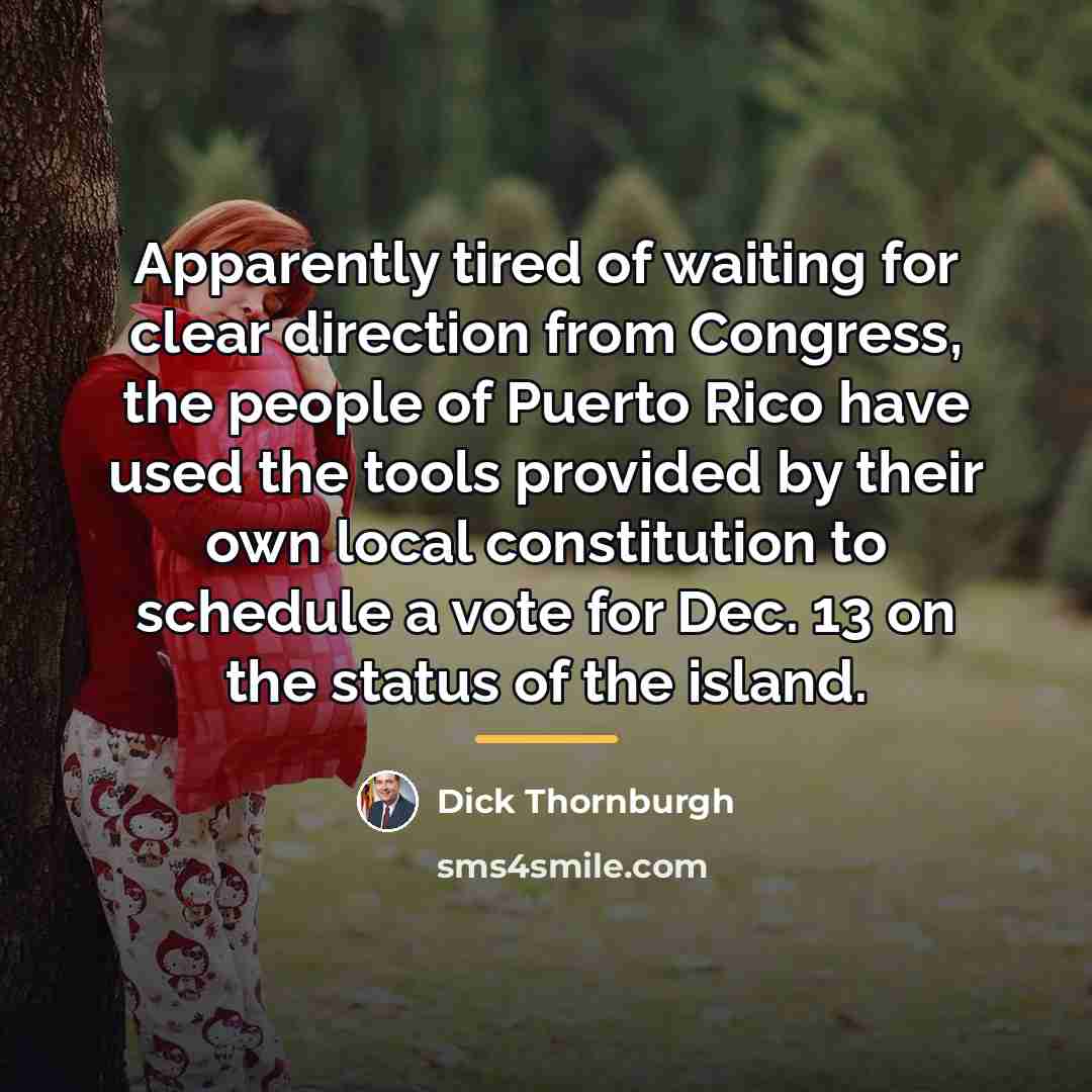 “Apparently tired of waiting for clear direction from Congress, the…” quote by Dick Thornburgh