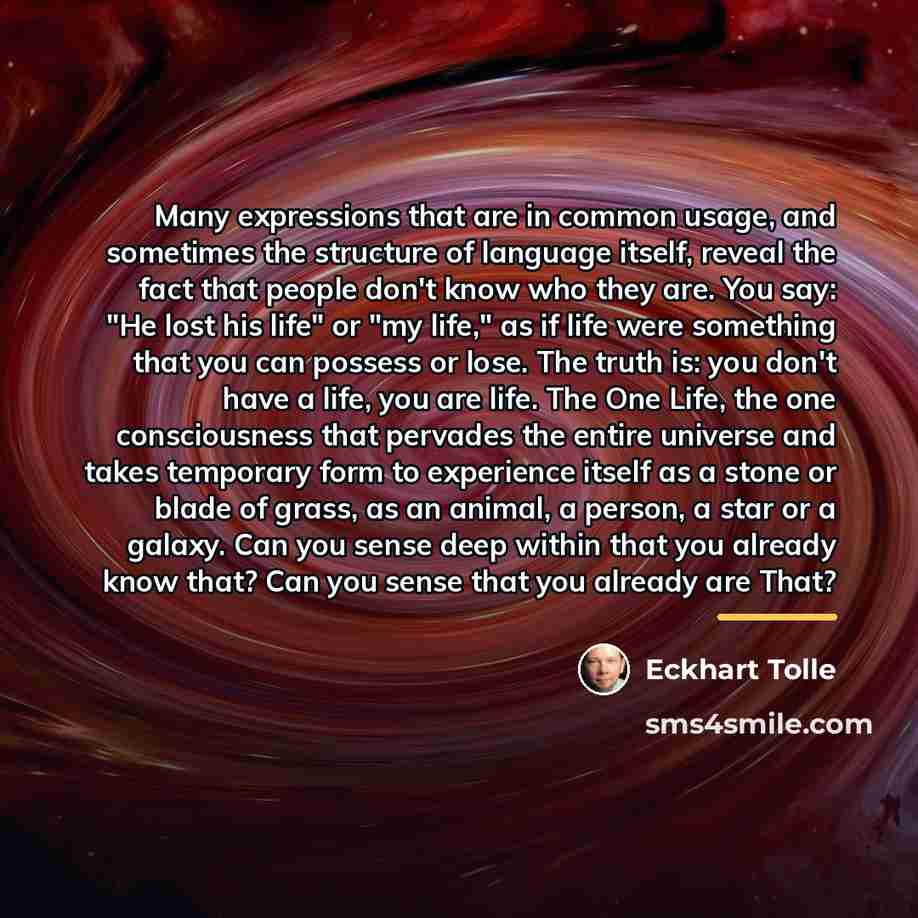 “Many expressions that are in common usage, and sometimes the…” quote by Eckhart Tolle