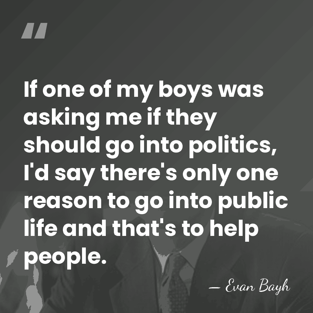 If one of my boys was asking me if they should go&hellip; - Evan Bayh