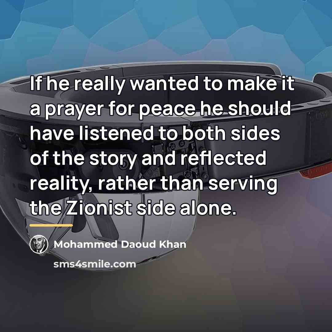 “If he really wanted to make it a prayer for…” quote by Anonymous