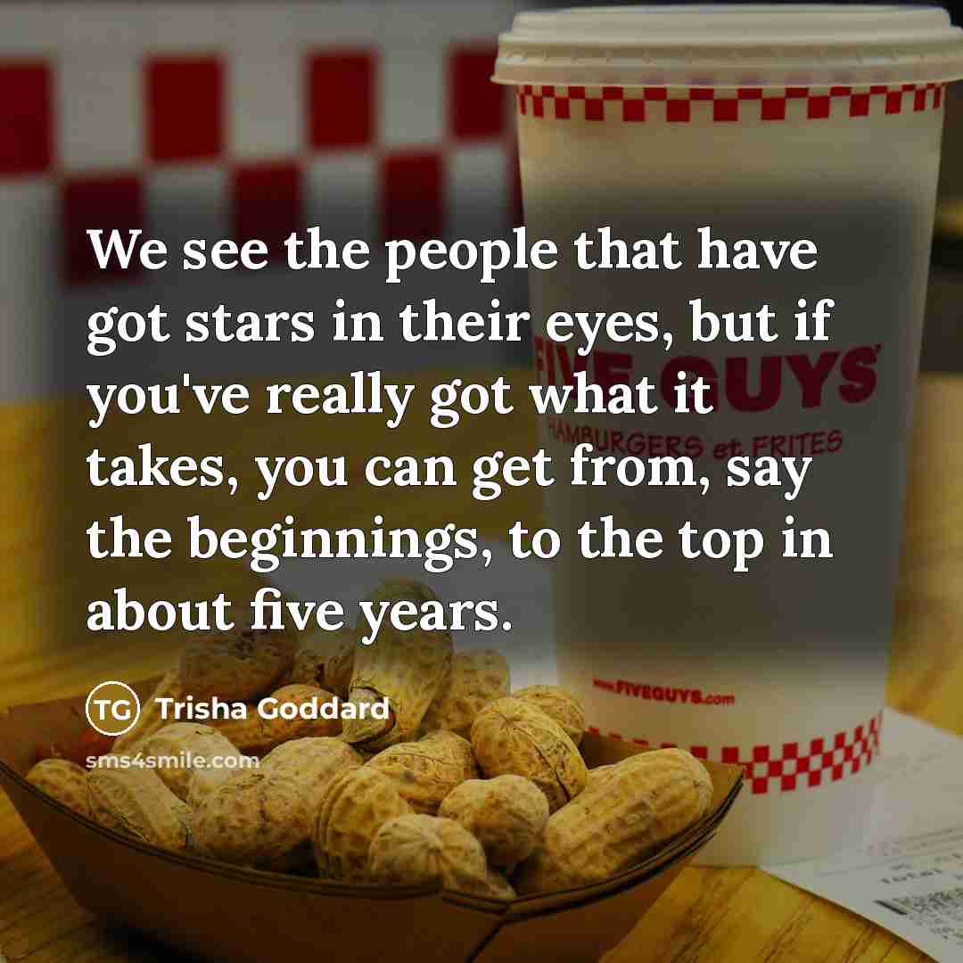 “We see the people that have got stars in their…” quote by Trisha Goddard