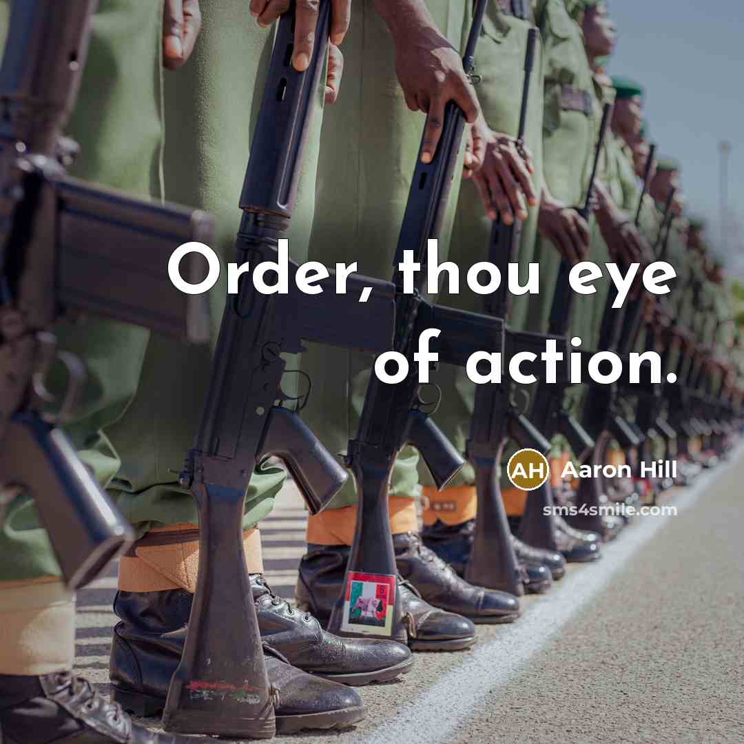 “Order, thou eye of action.…” quote by Aaron Hill