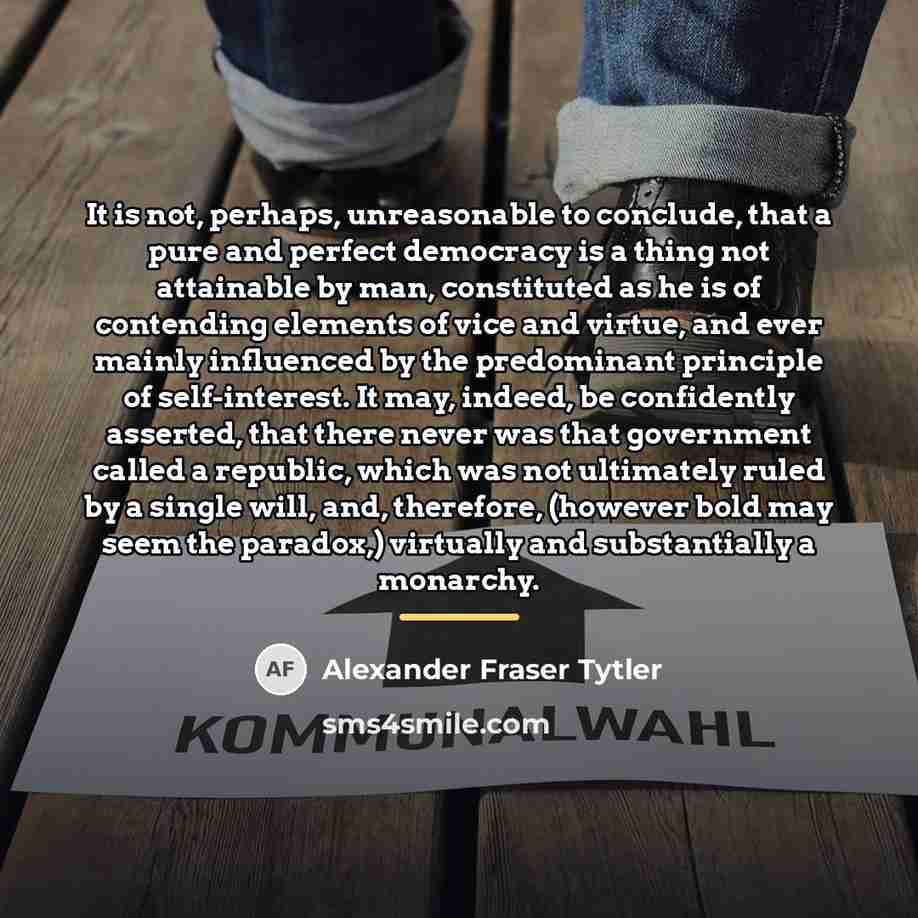 “It is not, perhaps, unreasonable to conclude, that a pure…” quote by Alexander Fraser Tytler